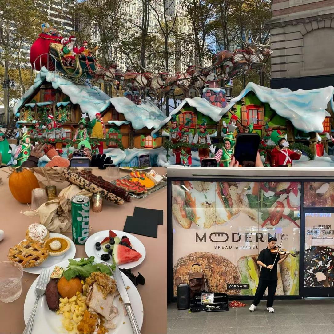 A collage of a christmas display
AI-generated content may be incorrect.